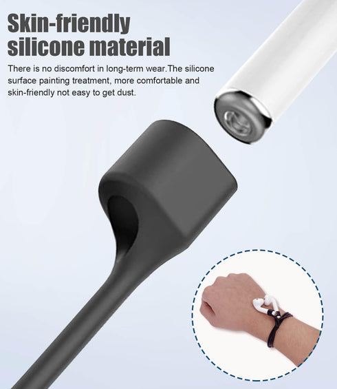 1 Pack Ultra Strong Magnetic Anti-Lost Straps for AirPods, Colorful Soft Silicone Sports Lanyard Compatible with