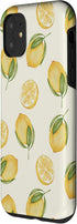 Watercolor Lemon Citrus Designs 11 Lemon Citrus Fruit Watercolor Case for iPhone