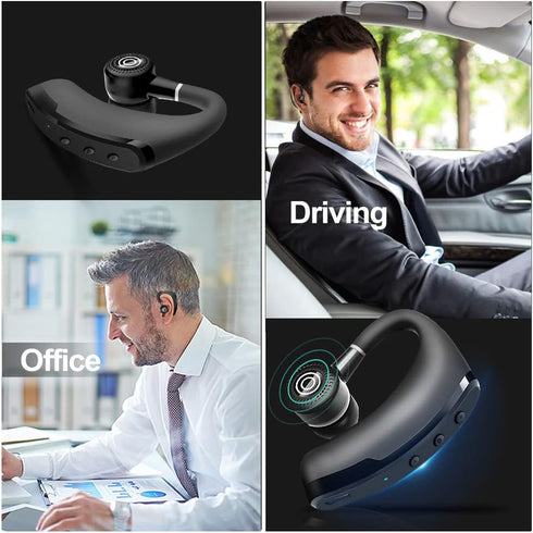 Wireless Earbuds, 25 Hours Talktime Wireless Mono Bluetooth Headset with HD Microphone, Noise Reduction