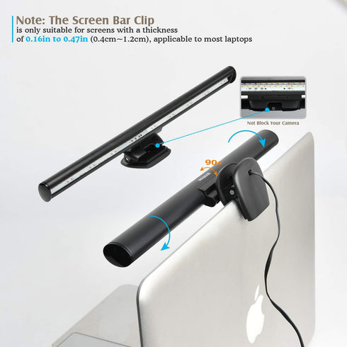 Monitor Light, Screen Light Bar Computer e-Reading LED Task Lamp, 3 Color Modes, 10 Brightness, USB Powered Monitor Lamp