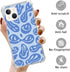 Blue Melting Smile Face Case Compatible with iPhone 13, Hippie Drippy Smiling Face Case for iPhone 13 for Teens Men and Women, Cool Trendy TPU Bumper Case Cover