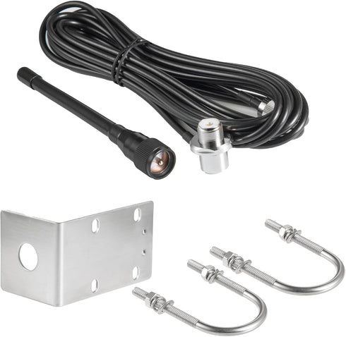 eifagur 156-163MHz PL259 16.5 Sailboat VHF Marine Radio Antenna Low-Profile Antenna Connector with Feet Low Loss