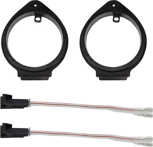 RED WOLF 6.5" Speaker Adapter Spacer Ring with Wiring Harness for GMC Sierra/Chevy Silverado/Buick 1995-2012