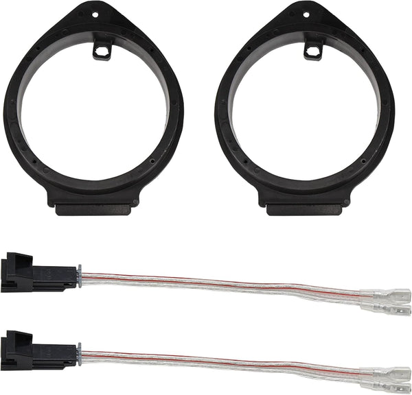 RED WOLF 6.5" Speaker Adapter Spacer Ring with Wiring Harness for GMC Sierra/Chevy Silverado/Buick 1995-2012
