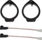RED WOLF 6.5" Speaker Adapter Spacer Ring with Wiring Harness for GMC Sierra/Chevy Silverado/Buick 1995-2012