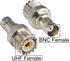 BNC to UHF 4 Type 8 PCS RF Connector Kit, Coaxial BNC Male Female to UHF Male Female Adapter for Antennas