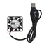 DUJVCZB 2507 Mini USB Cooling Fan 5V, High Speed 11000RPM 25mm x 07mm