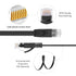 6.6FT CAT6 RJ45 RJ45 10Gbps 2-Pack Retractable Ethernet Cable with Connector Port - High-Speed Cable with Flexible