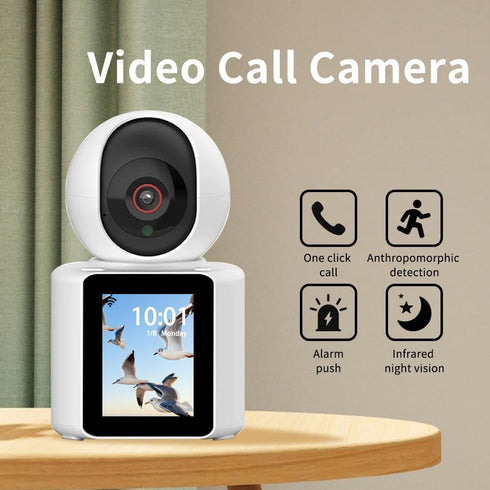 Two-Way Video Calling Camera, 2.8 inch HD Screen, 1080P Indoor Home Security Camera, Pet Camera