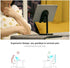 Bright Stone Phone Stand for Desk, Adjustable Cell Phone Holder for 4"-12.9" Phones/Tablet/iPhone/iPad (Black)