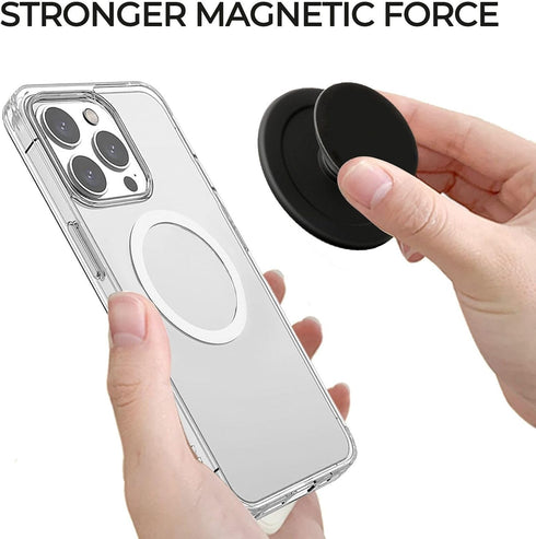 YYizibj Daisy Flower Magnetic Phone Grip,Compatible with Magsafe Collapsible Mobile Stand Holder for Smartphone