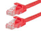 Monoprice Cat6 14ft Red Patch Cable UTP 24AWG 550MHz Pure Bare Copper Snagless RJ45 - Pack of 1