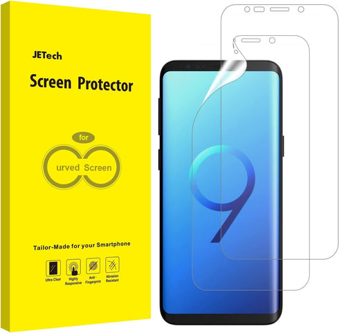 JETech 2-Pack Screen Protector for Samsung Galaxy S9, Case Friendly, TPU Ultra HD Film