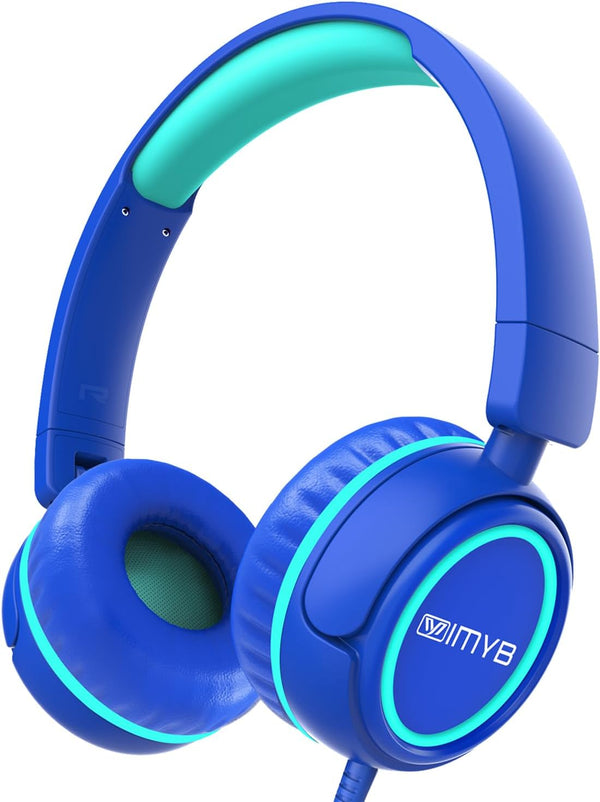 Kids Headphones, V1 Wired Stereo Foldable Tangle-Free 3.5mm Adjustable On-Ear Headphones for Kids,