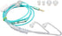 Yunseity Air Tube Headphones - Universal 3.5mm Bilateral Air Tube Earbuds with Noise Cancellation, Green