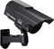 F FINDERS&CO Dummy Solar Security Camera, Bullet Fake Surveillance System with Realistic Red Flashing Lights and