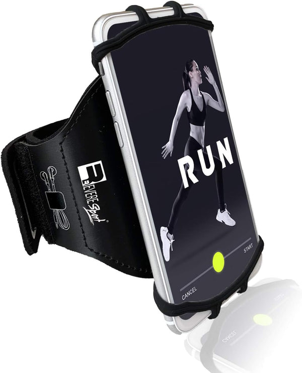RevereSport Universal iPhone Running Armband - Phone Holder Case for Multiple iPhone Models