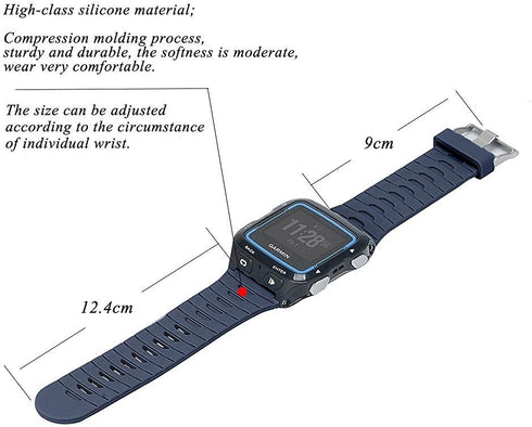 Band for Garmin Forerunner 920XT Watch - Silicone Replacement Wristband