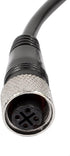 uxcell M12 Female Straight 4 Pin Connector, 2M Aviation Socket Electrical Cable