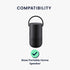 kwmobile Silicone Case for Bose Portable Home Speaker, Protective Mini Speaker Cover - Black