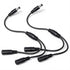 FdcZeyxior 2 Pack 1 Male to 2 Female Power Cord Splitter 5.5mm x