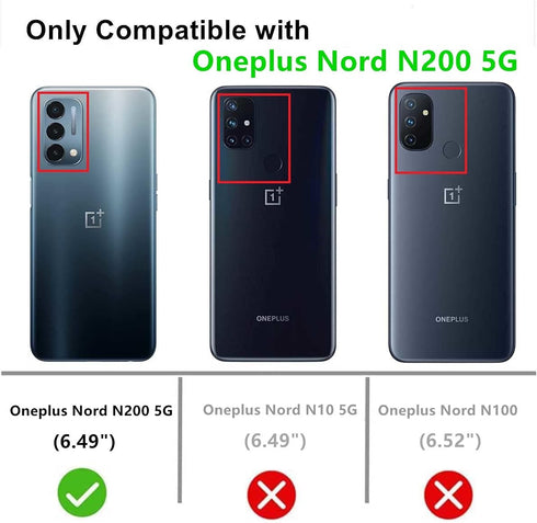 Slim Flexible TPU Case for OnePlus Nord N200 5G, Shock Absorption Rubber Soft Silicone Cover for Girls Women