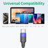 1ft Short USB C Cable for iPhone 15, 10 Pack Bulk USB A to USB C Charger Cord, 12 inch Compatible with Samsung
