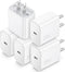 USB C Charger Block 20W PD Quick Fast Charger Box Brick, TypeC Charging Blocks 5 Pack Compatible with iPhone 15/14 Pro
