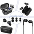 30 Pcs Silicone Earbud Tips - Soft Replacement Earpads in S/M/L Sizes for Most Headphones (Black)