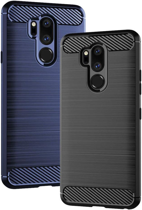 Asuwish LG G7 ThinQ Case with Tempered Glass Screen Protector, Silicone Phone Accessories for LGG7