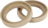 X AUTOHAUX Pair Car Beige Speaker Spacer Ring Adaptor Brackets for 3.5 Inch Speakers, 77mm ID