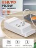 Charging Stand for iPhone 15 Pro, USB Hub 4Port 5FT with Phone Holder, Compatible with iPhone 15/14/13/12/11
