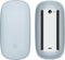 kwmobile Silicone Cover Compatible with Apple Magic Mouse 1/2 - Soft Mouse Protector Grip - Light Blue