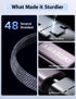 Short 8.66in 3 in 2 USB C Cable for Apple Watch and iPhone Charger, Fast Charging Compatible with iWatch and iPhone