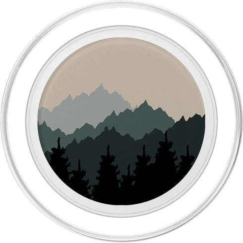 PopSockets PopGrip for MagSafe - Mountains Trees Forest Wild Nature Abstract Art Minimalist