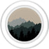 PopSockets PopGrip for MagSafe - Mountains Trees Forest Wild Nature Abstract Art Minimalist