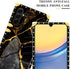 DAIZAG Black Gold Natural Marble Pattern Case for Samsung Galaxy A15, Soft Shockproof Cover for Girls Women