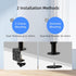 Suptek MD6821 Single Monitor Arm Desk Mount, Fully Adjustable for 1 Screen up to 32 inch, Extra Tall 31.5 inch Pole,