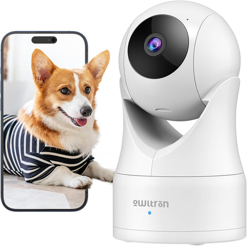 owltron Indoor Security Camera 2K, 360° Home Security Camera with Motion Detection and Night Vision