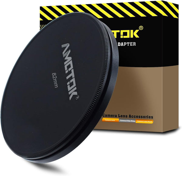 82mm Metal Lens Filter Caps, Compatible with All 82mm Camera Lens Filters (UV, CPL, ND), Ultra Precision CNC