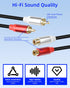 2Pack 1FT, 2RCA 2RCA GELRHONR RCA Extension Cable Short Male to Female Stereo Audio Cable for Subwoofer, Speaker, Home