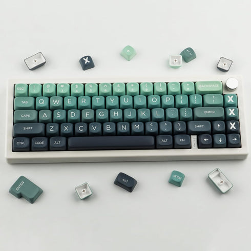 JOMKIZ 140 Keys PBT Keycaps, Customized ANSI Layout, MOA Profile Dye Sublimation Cute Keycaps Set for Cherry MX