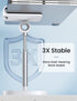 LISEN White Desk Organizers and Accessories, Adjustable Cell Phone Stand for 4-10in iPhone 13 Pro iPad Kindle Samsung