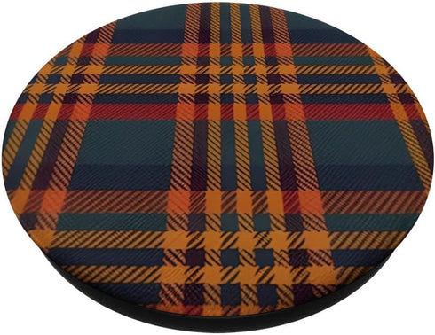 Autumn Theme Fall Plaid Pattern PopSockets Adhesive PopGrip