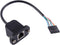 RJ12 6P6C Cable to 6 Pin 0.1" Pitch Debug Terminal Block Adapter, 6 Ways Telephony Female Connector Socket