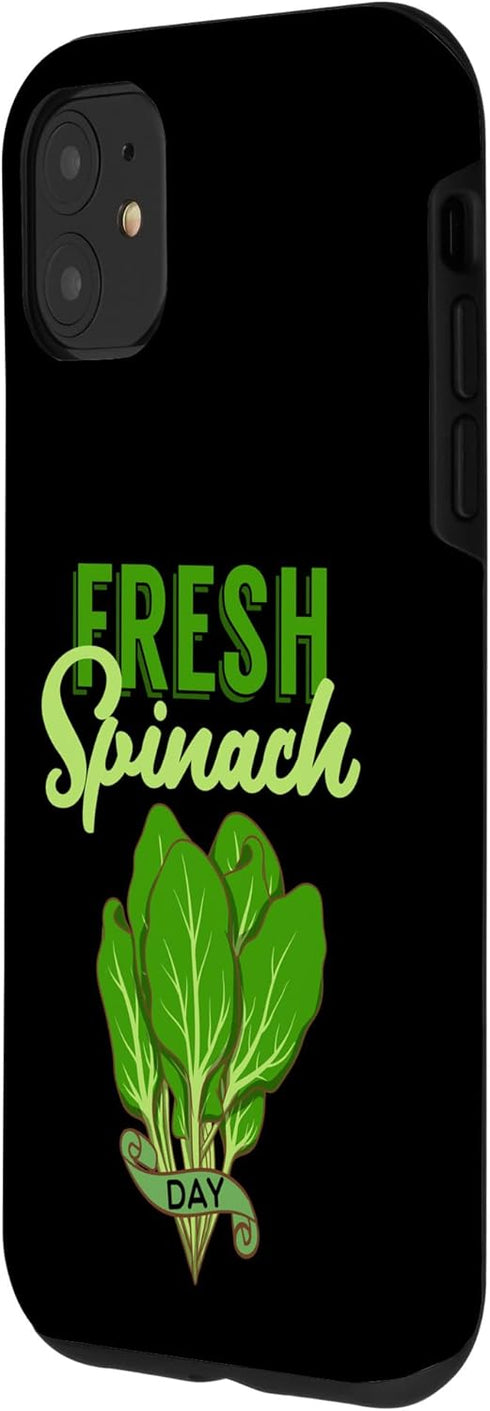 Spinach Vegetable Lover Apparel 11 iPhone Spinach Fresh Vegetable Lover Vegetarian Farmer Gardener Case