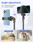 EMART 62 Cell Phone Tripod Stand, Adjustable Floor Cellphone Tri Pod Holder with Remote for iPhone and Android