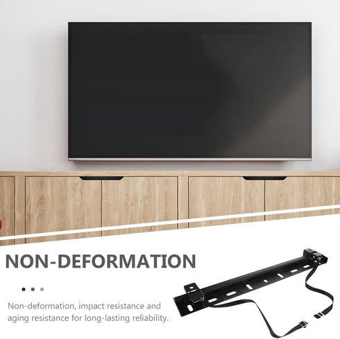 HOMOCONO 32-65 Inch No Drill Tv Wall Mount Bracket Studless Drywall Mount with Foam Padding, Renter Friendly Tv Stand