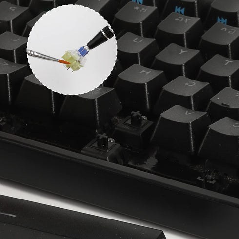 AIEX Keyboard Lube Kit, 4pcs Mechanical Keyboard Switch Puller Set with Keycap Remover, Lube Pen (Black)