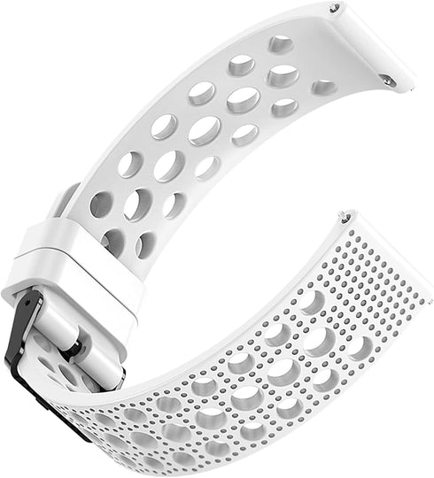 Compatible for Donerton T50S Smart Watch Bands, 22mm Silicone Replacement Sport Strap with Metal Buckle